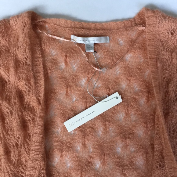 🎉 Host Pick 🎉 Lauren Conrad Pointelle Flyaway Cardigan - Size S - NWT - Picture 5 of 6